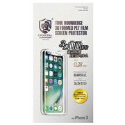 FI08-3D-WH [iPhone X 3D PET保護フィルム 0.28mm 液晶保護フィルム ホワイト]