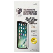 FI08-3D-BK [iPhone X 3D PET保護フィルム 0.28mm 液晶保護フィルム ブラック]
