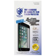 FI02-3DA-BK [iPhone 8 Plus/7 Plus アンチグレア 3D PET保護フィルム 0.28mm 液晶保護フィルム ブラック]