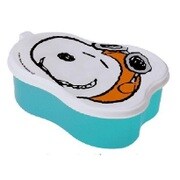 キャラクターグッズ フードボックス フェイス型NEW スヌーピー フライングエース（ブルー）