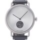 JAIDEN Classic (ジャイデン クラシック) 腕時計 Luna Matte Silver ルナマットシルバー グレー レザーベルト J-MS-GY