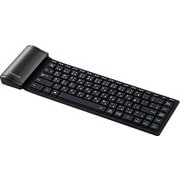 Bluetoothミニキーボード シリコン 乾電池式 ブラック TK-FBS095BK