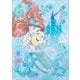 72-001 パズルデコレーション ディズニー Ariel（アリエル） -cobalt blue- [ジグソーパズル 108ピース（完成サイズ：18.2×25.7cm）]