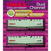 メモリ UMAX DDR4-2400 4GB×2 Dual Set DCDDR4-2400-8GB HS
