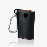 電子タバコアクセサリ glo レザーカバー カラビナ付 ブラック ET-GLLC1BK