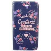 md-73587 [iPhone6/6S/7兼用ケース Lovetoxic フラワー/ネイビー]
