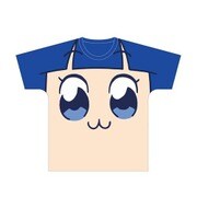 ポプテピピック フルグラフィックフェイスTシャツ ピピ美 ユニセックス Lサイズ [キャラクターグッズ]