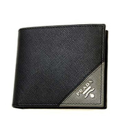 2MO738 QME F0R8F NERO MERCURIO PRADA [二つ折り財布]