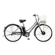 電動アシスト自転車 2018年モデル 26型タイヤサイズ L型フレームタイプ 内装3段変速 14.3Ahバッテリー 3P86CA0 AL6B48 アルベルト e M.スパークルシルバー 前輪モーター×後輪ベルト両輪駆動