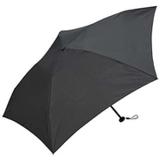 K34-900 [折畳傘 レディース 晴雨兼用 無地 ブラック 50cm]