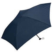 K34-905 [折畳傘 レディース 晴雨兼用 無地 ネイビー 50cm]