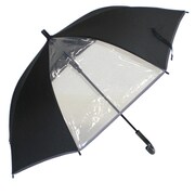 TC-324B [長傘 キッズ 1駒POE 2駒反射テープ ブラック 55cm]