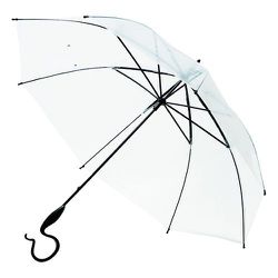 長傘 レディース ブラック×クリアー 60cm WH16SS-047