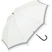 長傘 レディース 晴雨兼用 ホワイト 47cm BE-97235