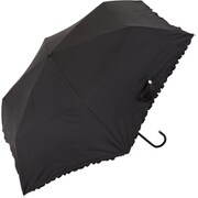折畳傘 レディース 晴雨兼用 ブラック 47cm BE-09719