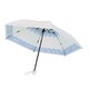 折畳傘 レディース 晴雨兼用 ブルー 50cm 3927BL