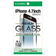 BL-PF19-BK [iPhone 8用 PREMIUM GLASS 2.5D 全画面保護フィルム ブラックフレーム]