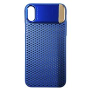 BL-PF21-BL [iPhone X用 メタルスタンドケース メッシュタイプ メタルスタンドケース メッシュタイプ ブルー]