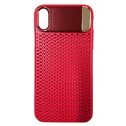 BL-PF21-RD [iPhone X用 メタルスタンドケース メッシュタイプ メタルスタンドケース メッシュタイプ レッド]