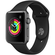 Apple Watch Series 3 (GPS) - 42mm スペースグレイアルミニウムケース と ブラックスポーツバンド MQL12J/A