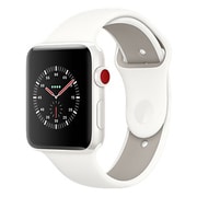 Apple Watch Edition （GPS + Cellularモデル） - 38mm ホワイトセラミックケース と ソフトホワイト/ペブルスポーツバンド MQM32J/A