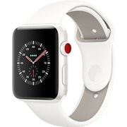Apple Watch Edition （GPS + Cellularモデル） - 42mm ホワイトセラミックケース と ソフトホワイト/ペブルスポーツバンド MQM52J/A