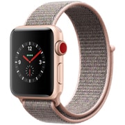 Apple Watch Series 3 (GPS + Cellularモデル) - 38mm ゴールドアルミニウムケース と ピンクサンドスポーツループ MQKL2J/A