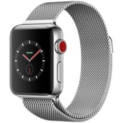Apple Watch Series 3 (GPS + Cellularモデル) - 38mm ステンレススチールケース と ミラネーゼループ MR1N2J/A