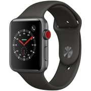 Apple Watch Series 3 (GPS + Cellularモデル) - 42mm スペースグレイアルミニウムケース と グレイスポーツバンド MR302J/A
