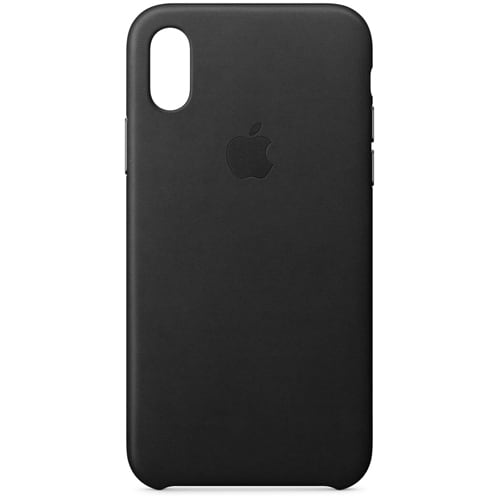 iPhone X レザーケース - ブラック