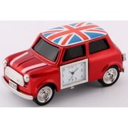 置時計 ミニチュアクロックコレクション 車 ユニオンジャック レッド C3267-UK