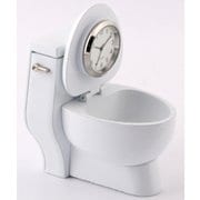 置時計 ミニチュアクロックコレクション トイレ 便器 ホワイト C3200-WH