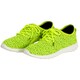 AS034 アッパーニットスニーカー 20.0cm グリーン×ライムグリーン [ランニングシューズ]