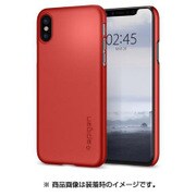 057CS22109 [iPhone X用ケース Thin Fit Metallic Red（メタリックレッド）]