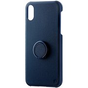 SB-IA17-CBRG/NV [iPhone X用ケース リングケース ネイビー]