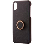 SB-IA17-CBRG/BR [iPhone X用ケース リングケース ブラウン]