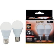 LED電球 E17口金 広配光タイプ 25形相当 電球色 密閉器具対応 2個セット LDA2L-G-E17-2T52P