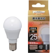 LED電球 E17口金 広配光タイプ 25形相当 電球色 密閉器具・調光器対応 LDA3L-G-E17/D-2V3