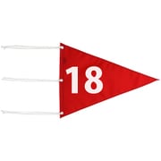 M-110 ナイロン三角旗番号付 9枚セット 10～18