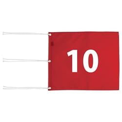 M-111 ナイロン四角旗番号付 9枚セット 10～18