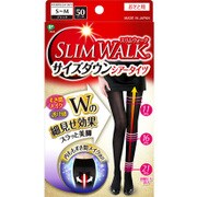 美脚ケア スリムウォーク サイズダウンシアータイツ ブラック S-Mサイズ
