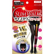 美脚ケア スリムウォーク サイズダウンシアータイツ ブラック M-Lサイズ