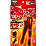 美脚ケア スリムウォーク 美脚タイツあったか満足+ ブラック M-Lサイズ
