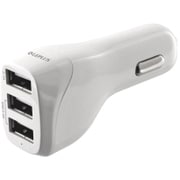 DC充電器 USB3ポート ホワイト LP-DCUSB02WH