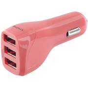 DC充電器 USB3ポート ピンク LP-DCUSB02PK
