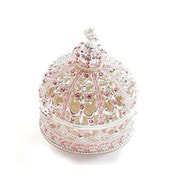 MN009-1 [Miniature JewelryBox Series JewelryBox ミニチュアクラウン シルバーピンク]