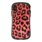 iPhone X専用 iFace First Class Africaケース ピンクヒョウ