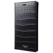 EURO Passione Croco Book PU Leather Case for iPhone X BLK [iPhone X用 ケース]