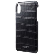 EURO Passione Croco Shell PU Leather Case for iPhone X BLK [iPhone X用 ケース]