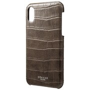 EURO Passione Croco Shell PU Leather Case for iPhone X GRG [iPhone X用 ケース]